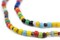 The Bead Chest Multicolor Ghana Christmas Beads (Long Strand)